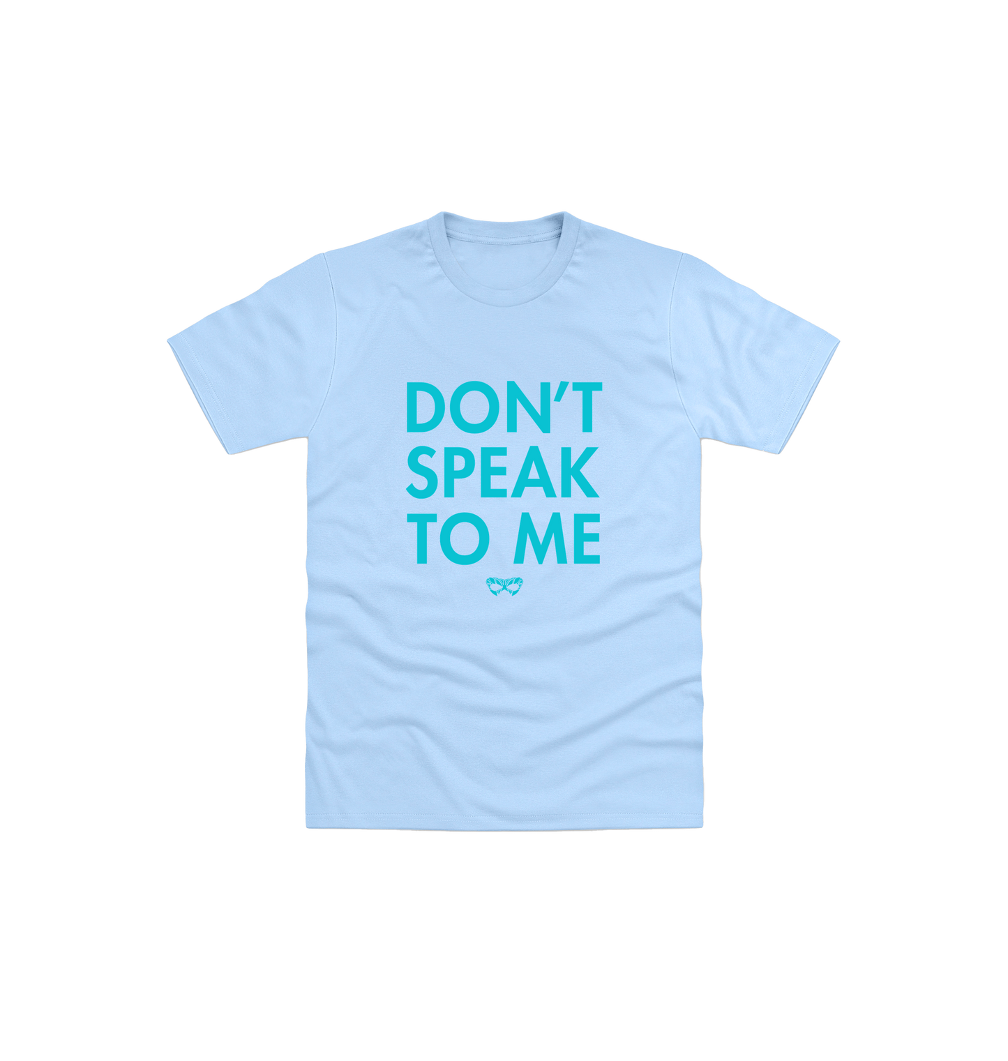 Light Blue Printed Kids T-Shirt Front
