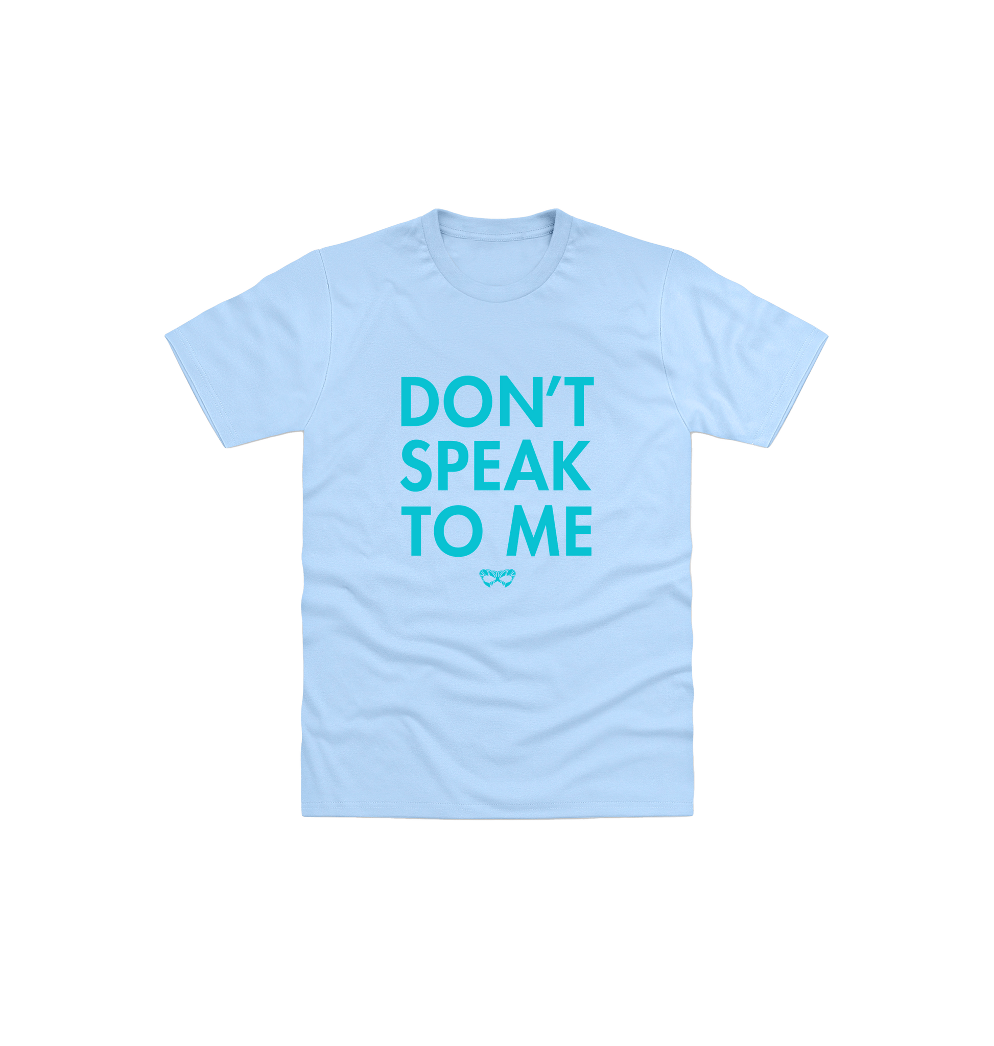 Light Blue Printed Kids T-Shirt Front