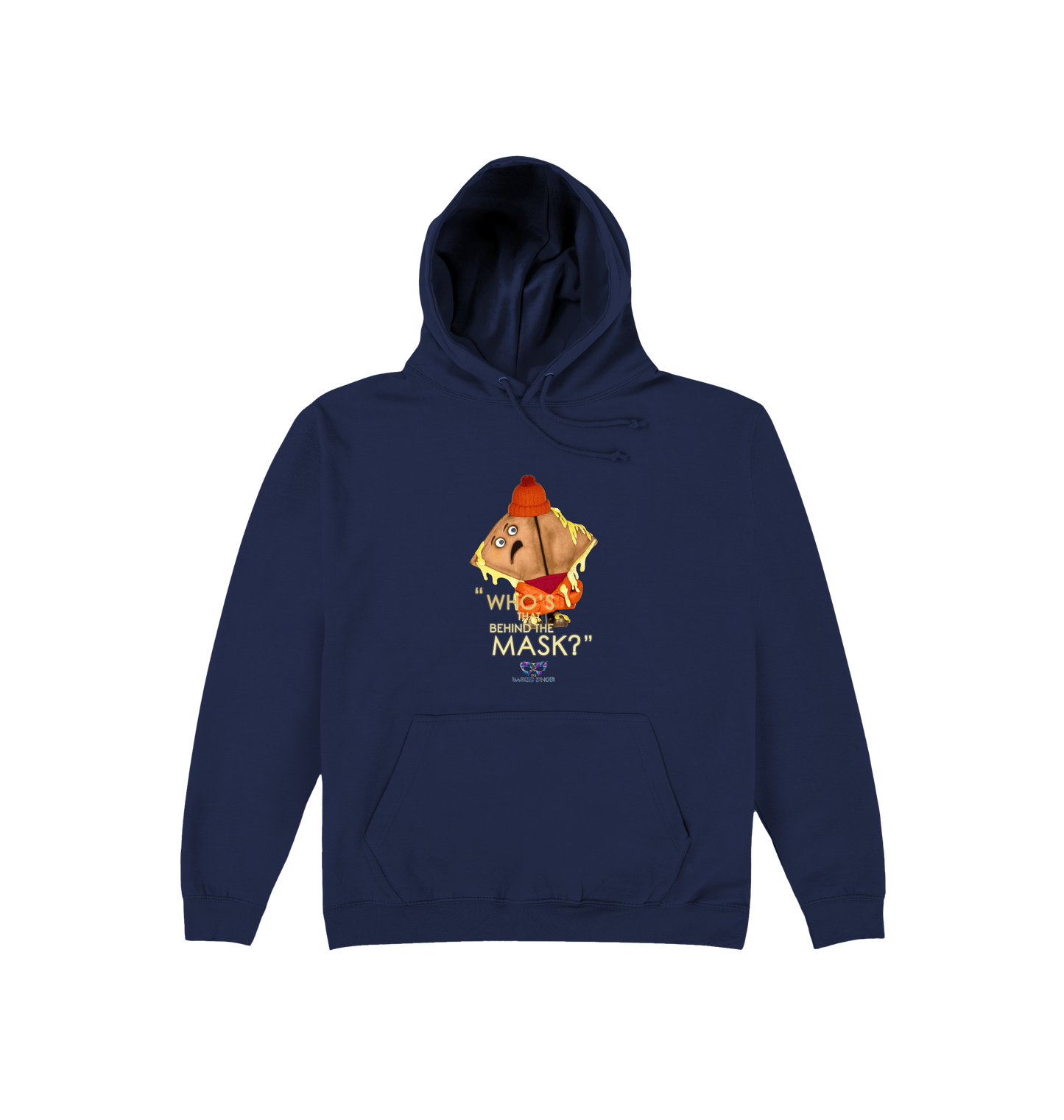 Oxford Navy Printed Hoody Front