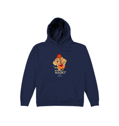 Oxford Navy Printed Hoody Front