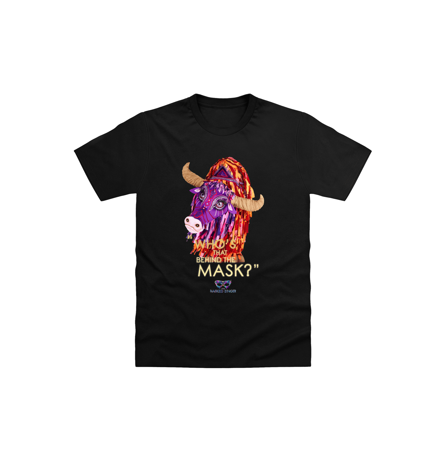 Black Printed Kids T-Shirt Front