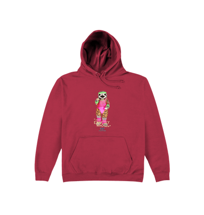 Brick Red Printed Hoody Front