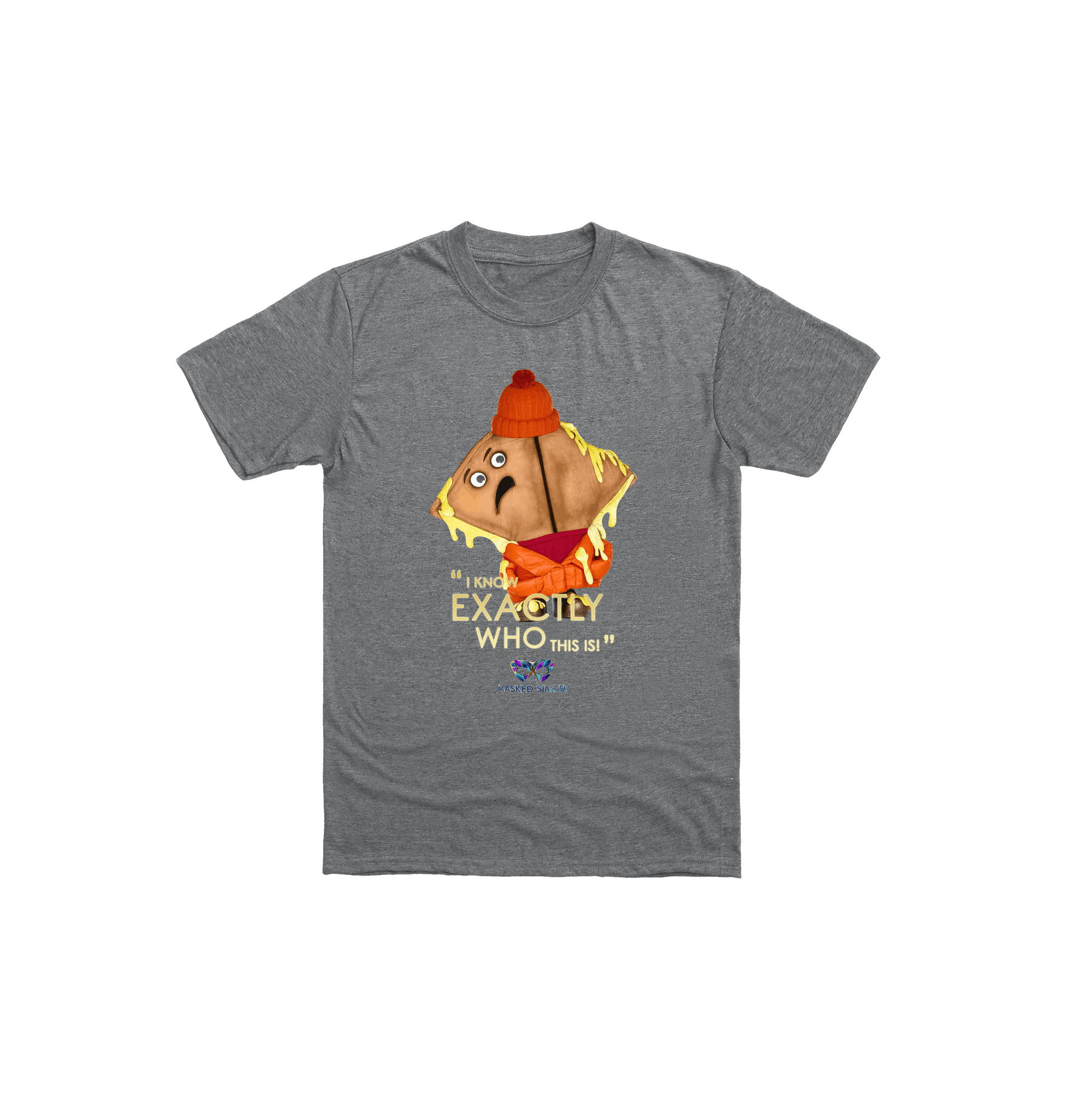 Graphite Heather Printed Kids T-Shirt Front