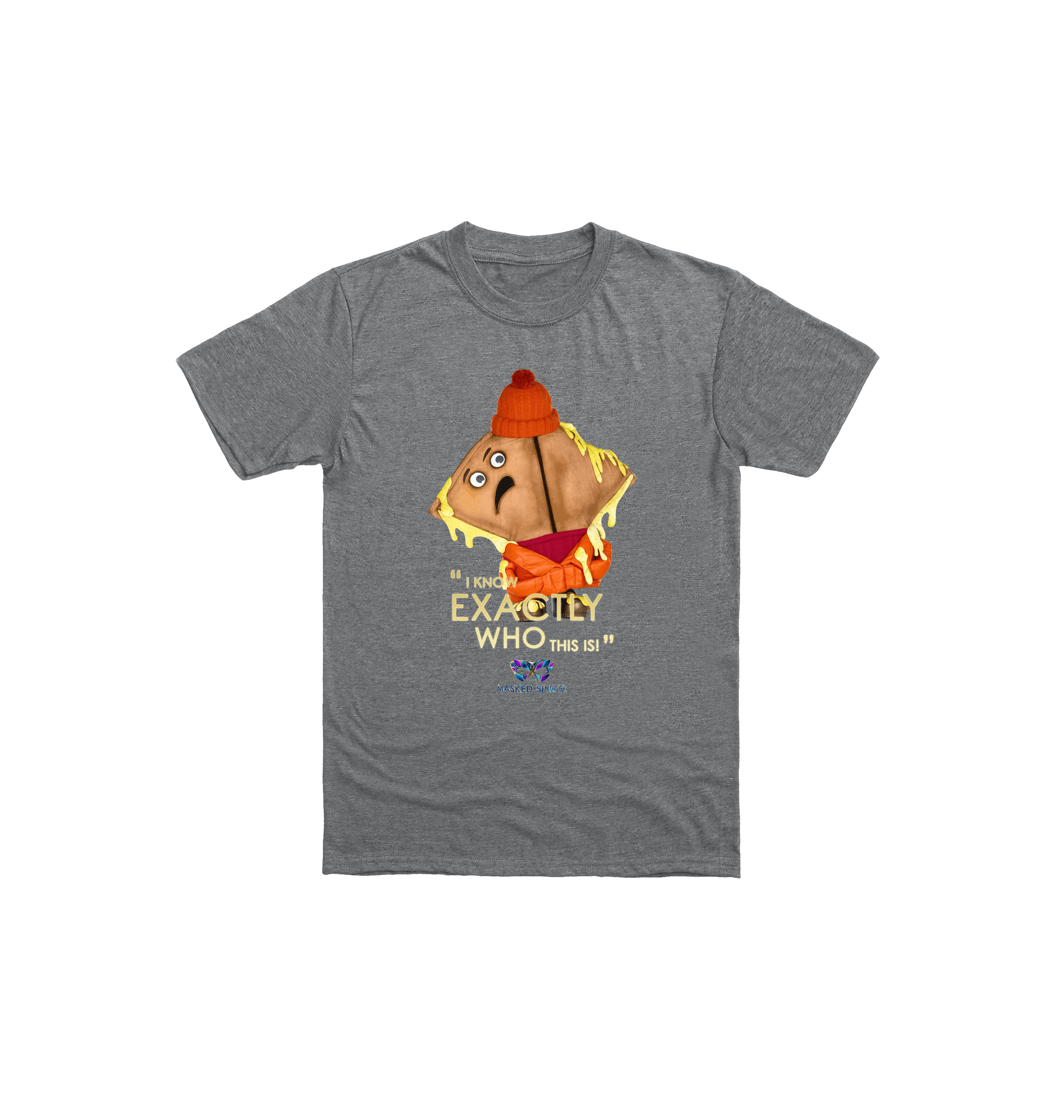 Graphite Heather Printed Kids T-Shirt Front