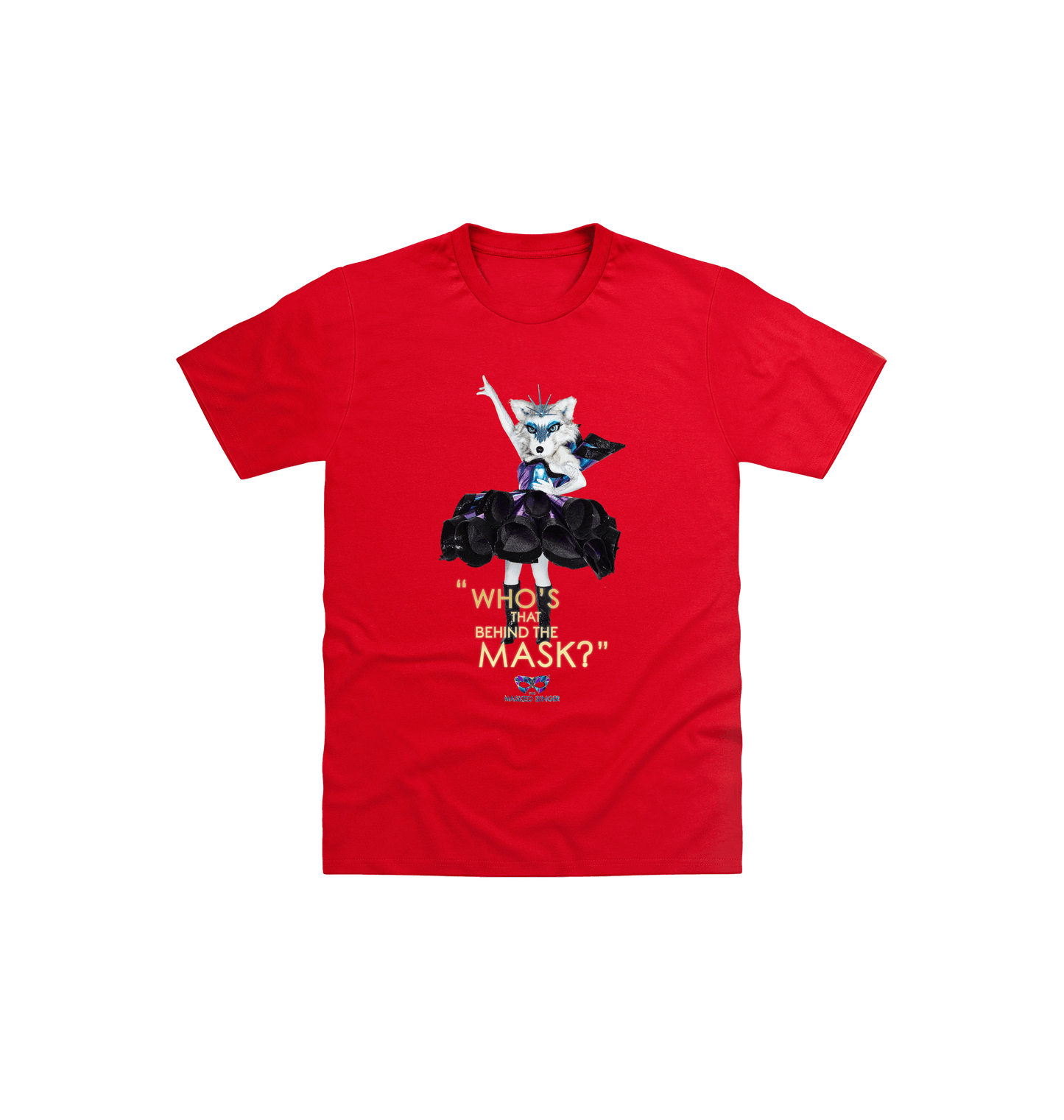 Red Printed Kids T-Shirt Front
