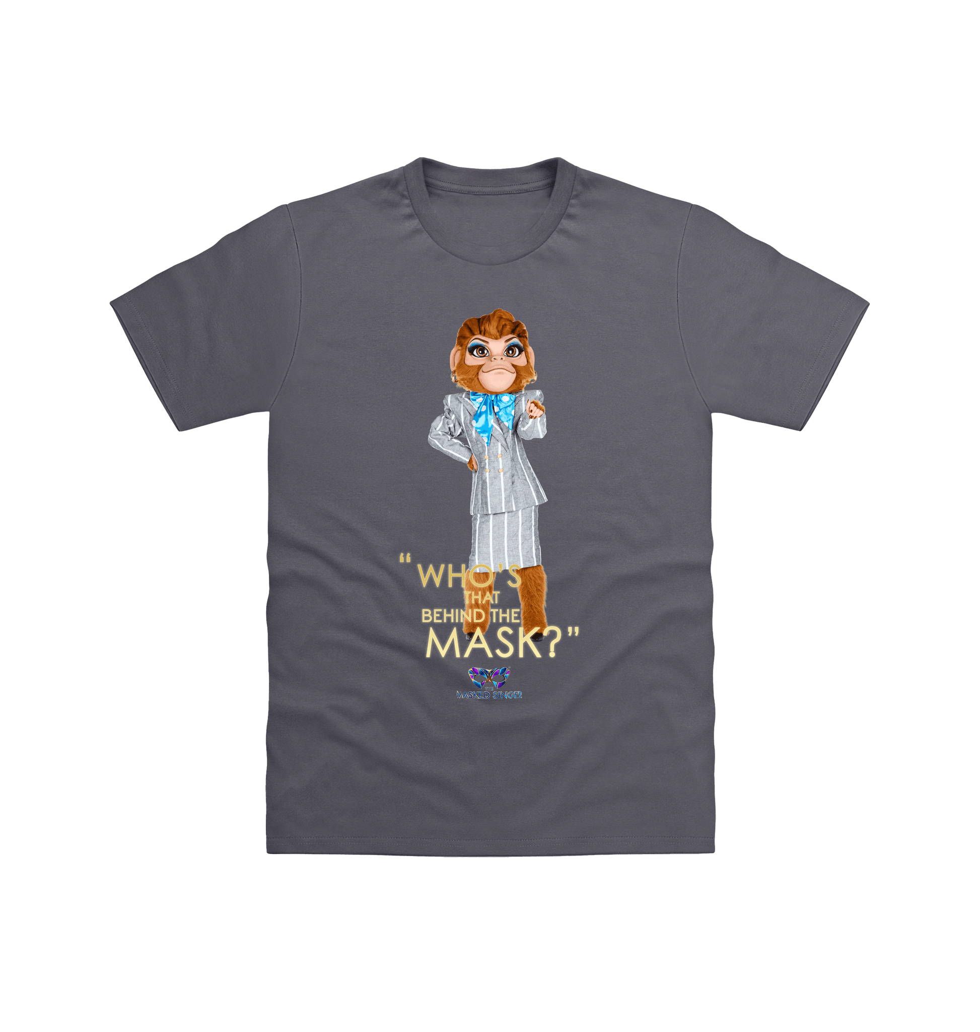 Charcoal Printed T-shirt Front