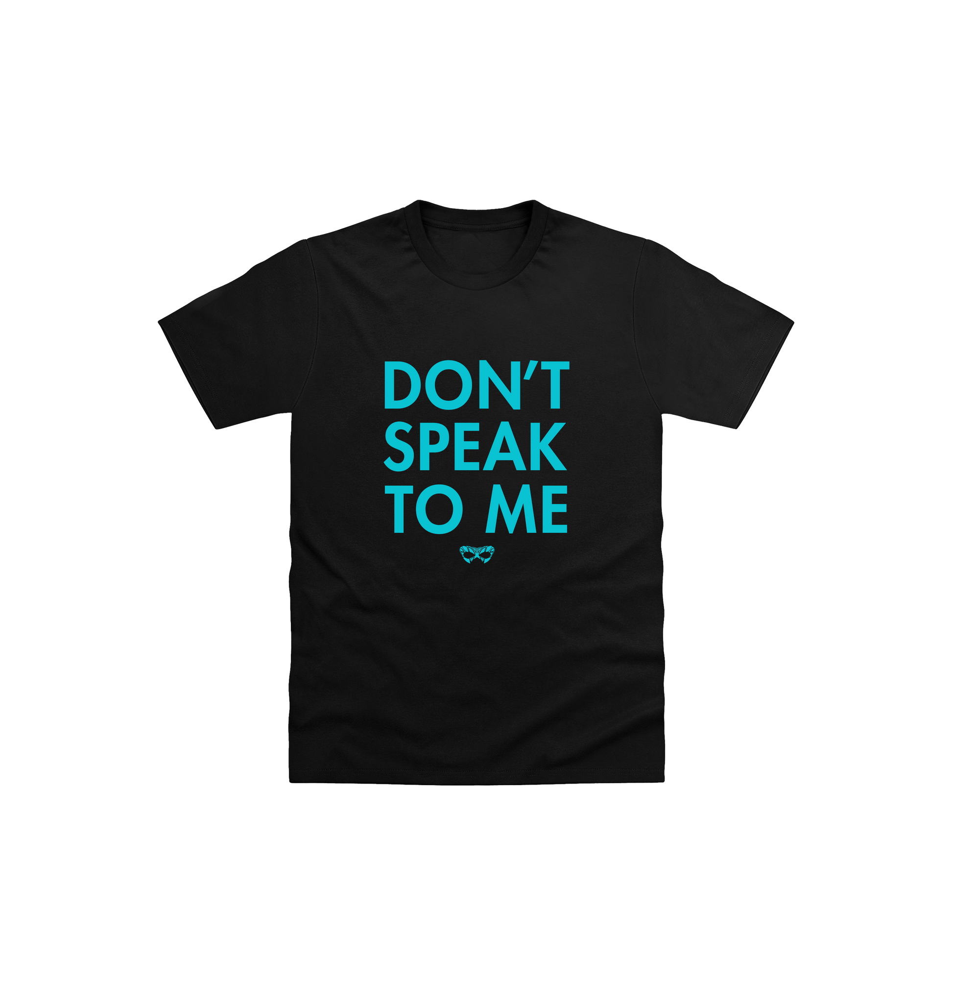Black Printed Kids T-Shirt Front