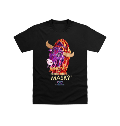 Black Printed T-shirt Front