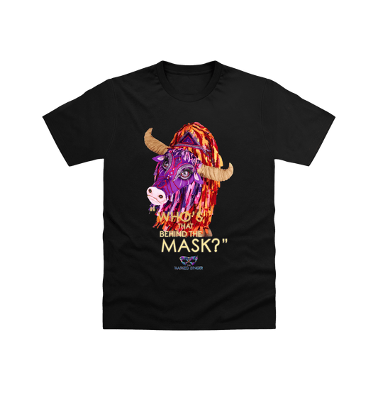 Black Printed T-shirt Front