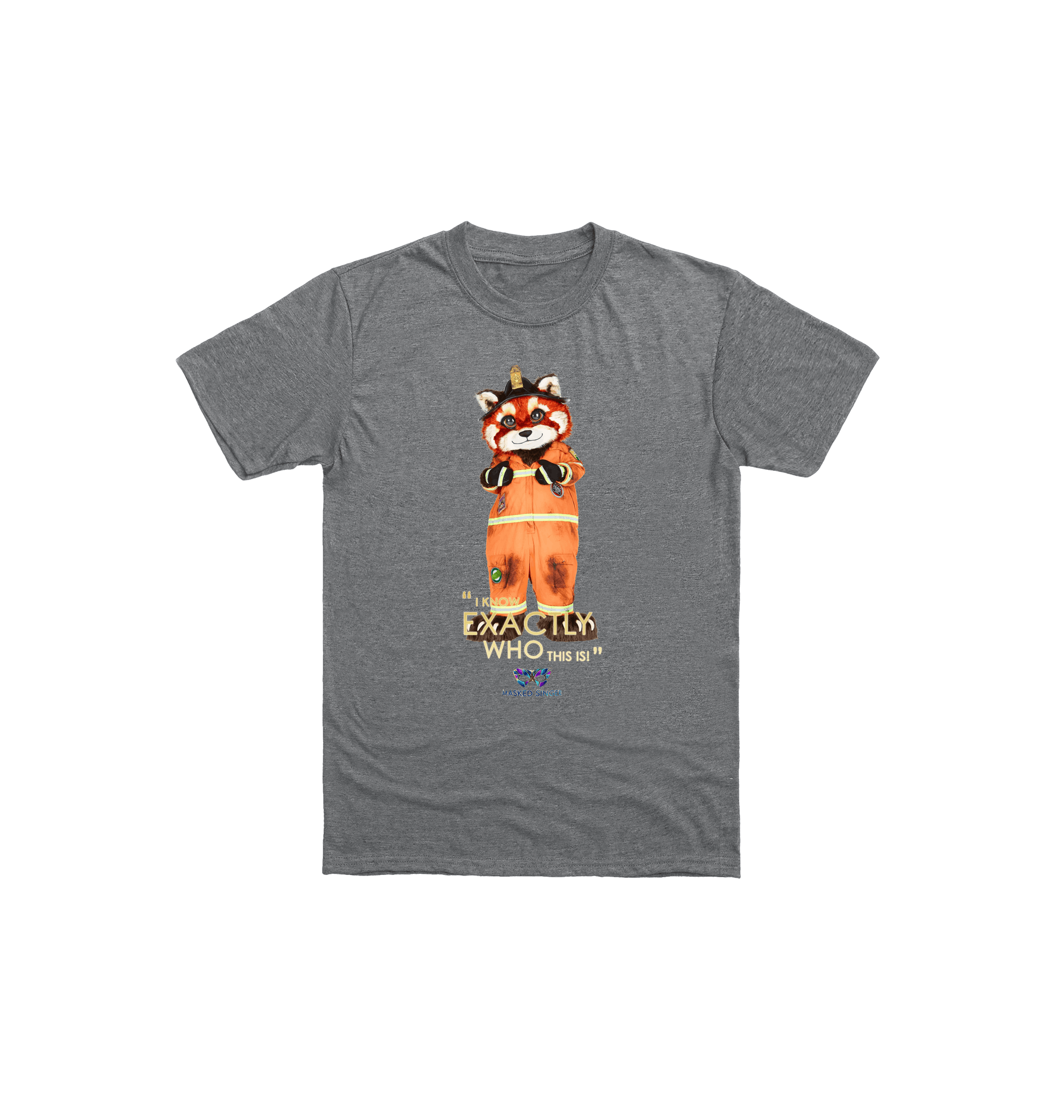 Graphite Heather Printed Kids T-Shirt Front