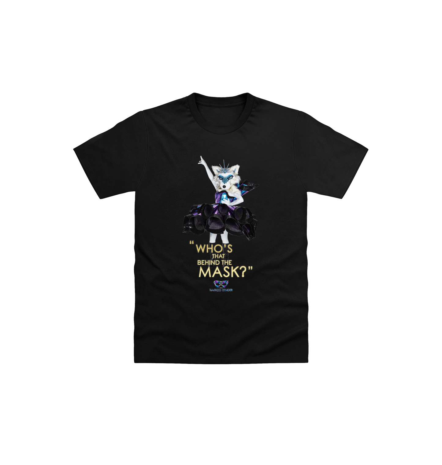 Black Printed Kids T-Shirt Front