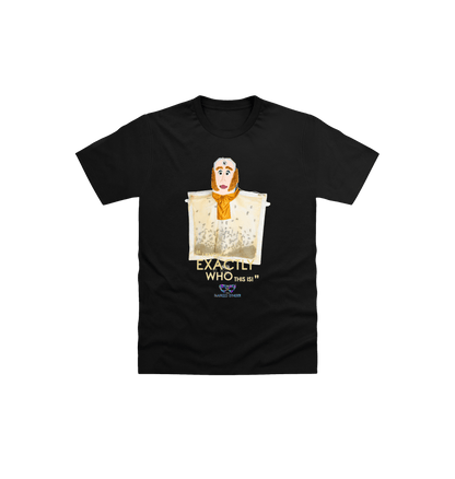 Black Printed Kids T-Shirt Front