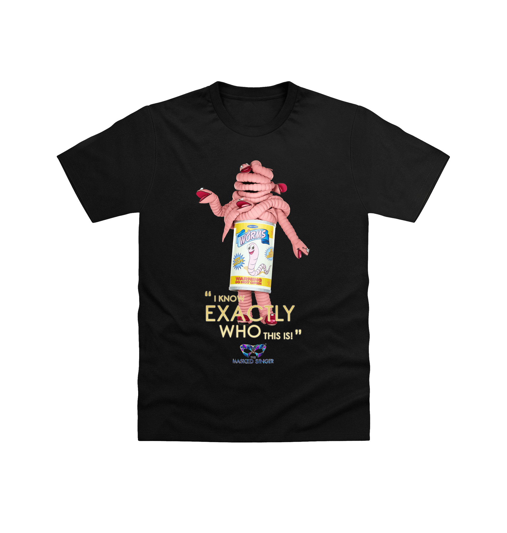 Black Printed T-shirt Front