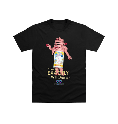 Black Printed T-shirt Front