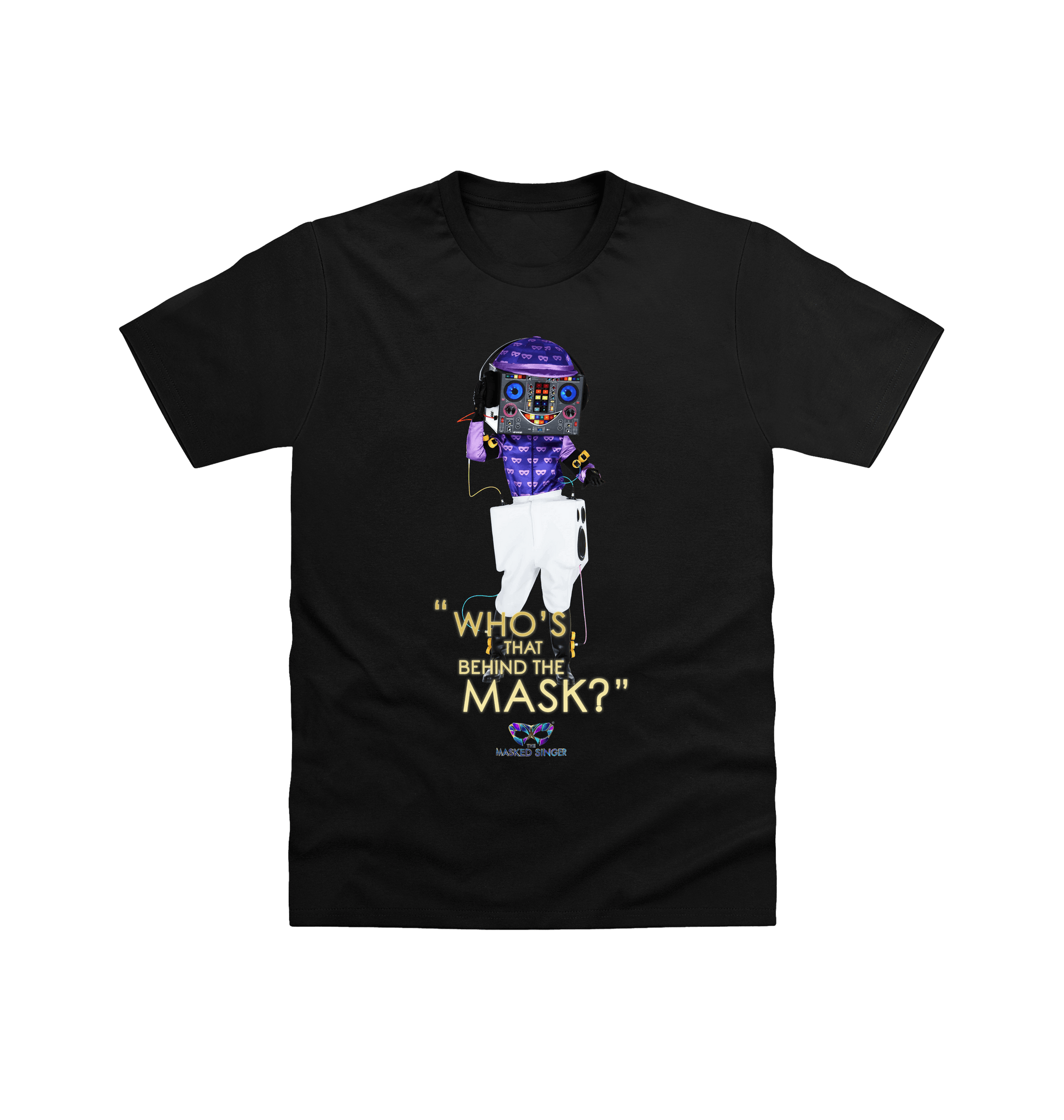 Black Printed T-shirt Front