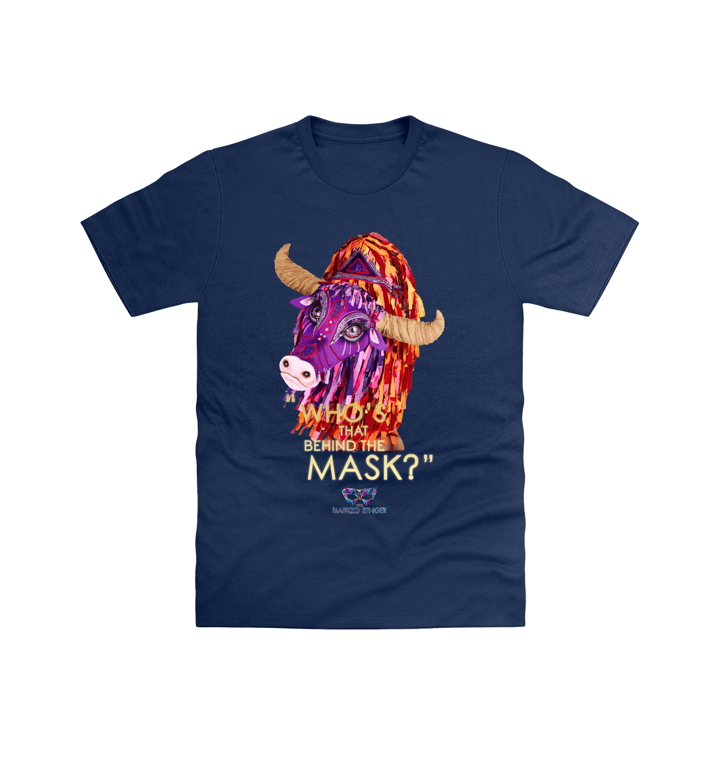 Navy Printed T-shirt Front