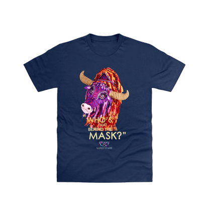 Navy Printed T-shirt Front