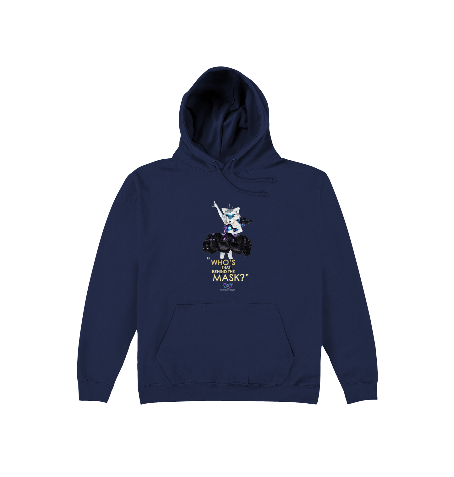 Oxford Navy Printed Hoody Front