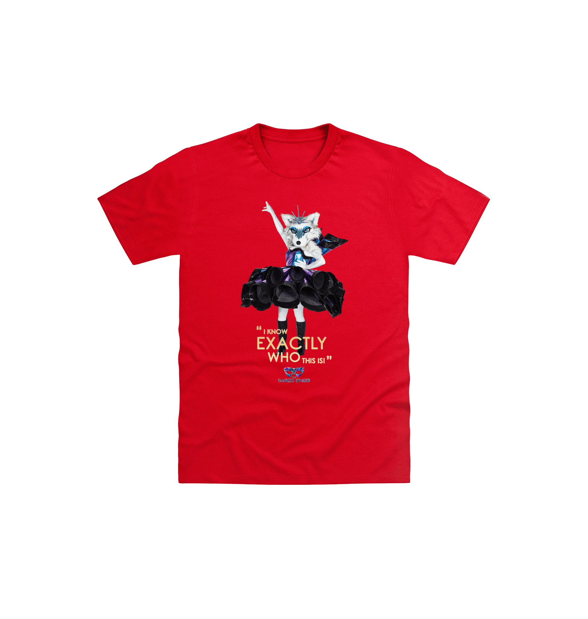 Red Printed Kids T-Shirt Front