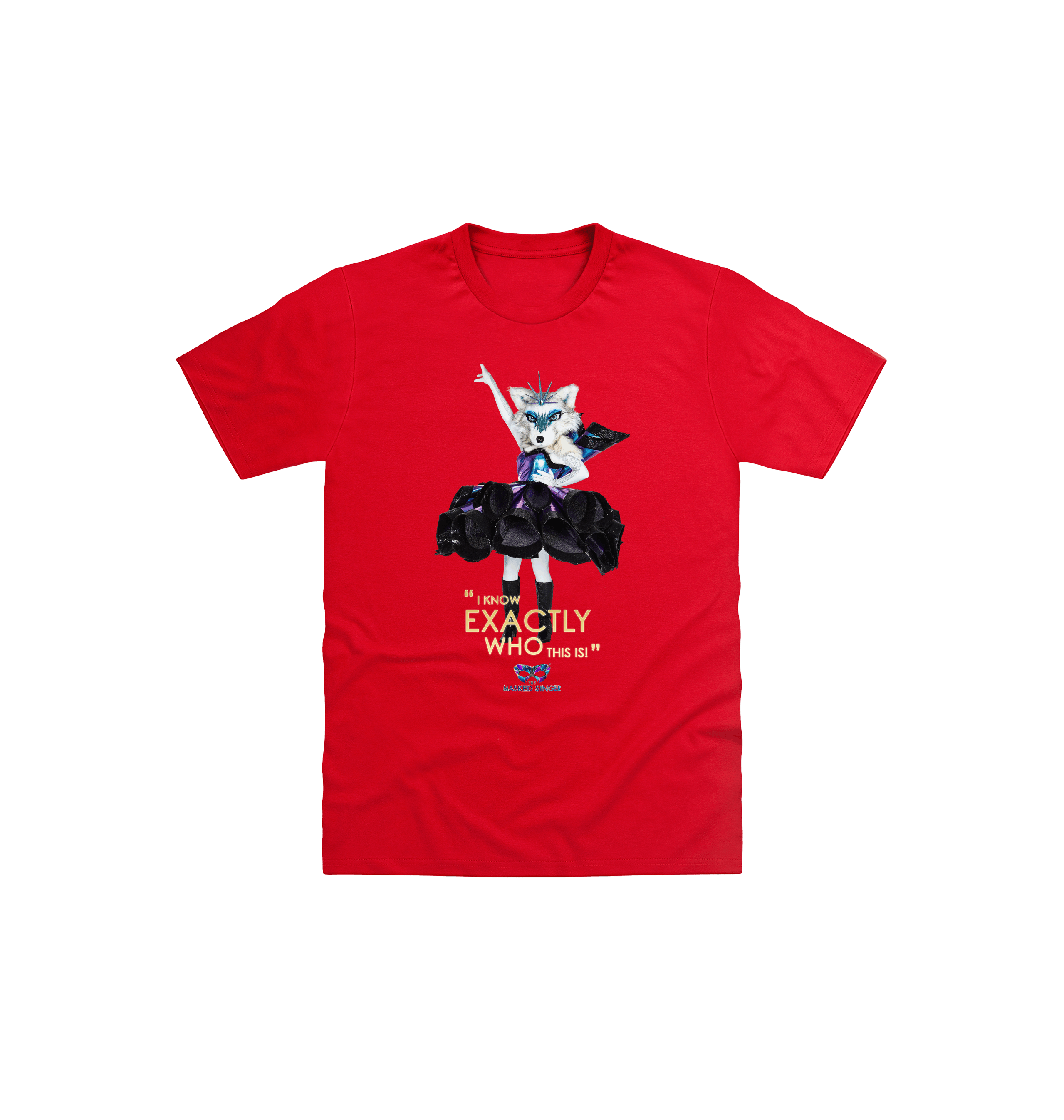 Red Printed Kids T-Shirt Front