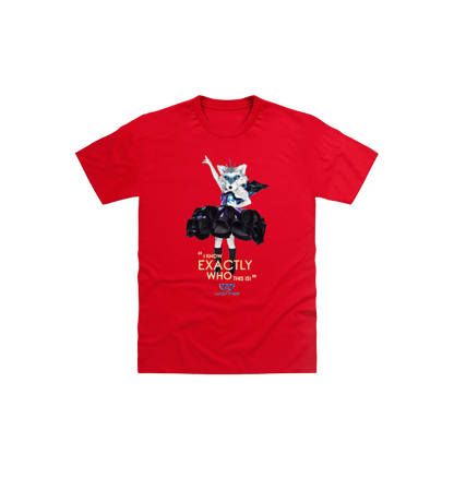 Red Printed Kids T-Shirt Front