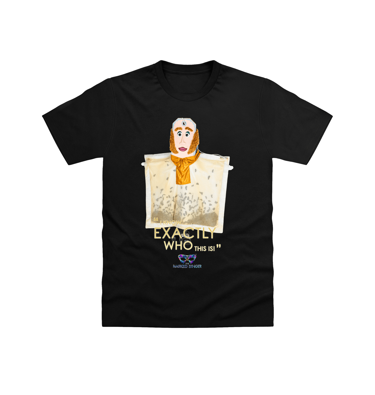 Black Printed T-shirt Front