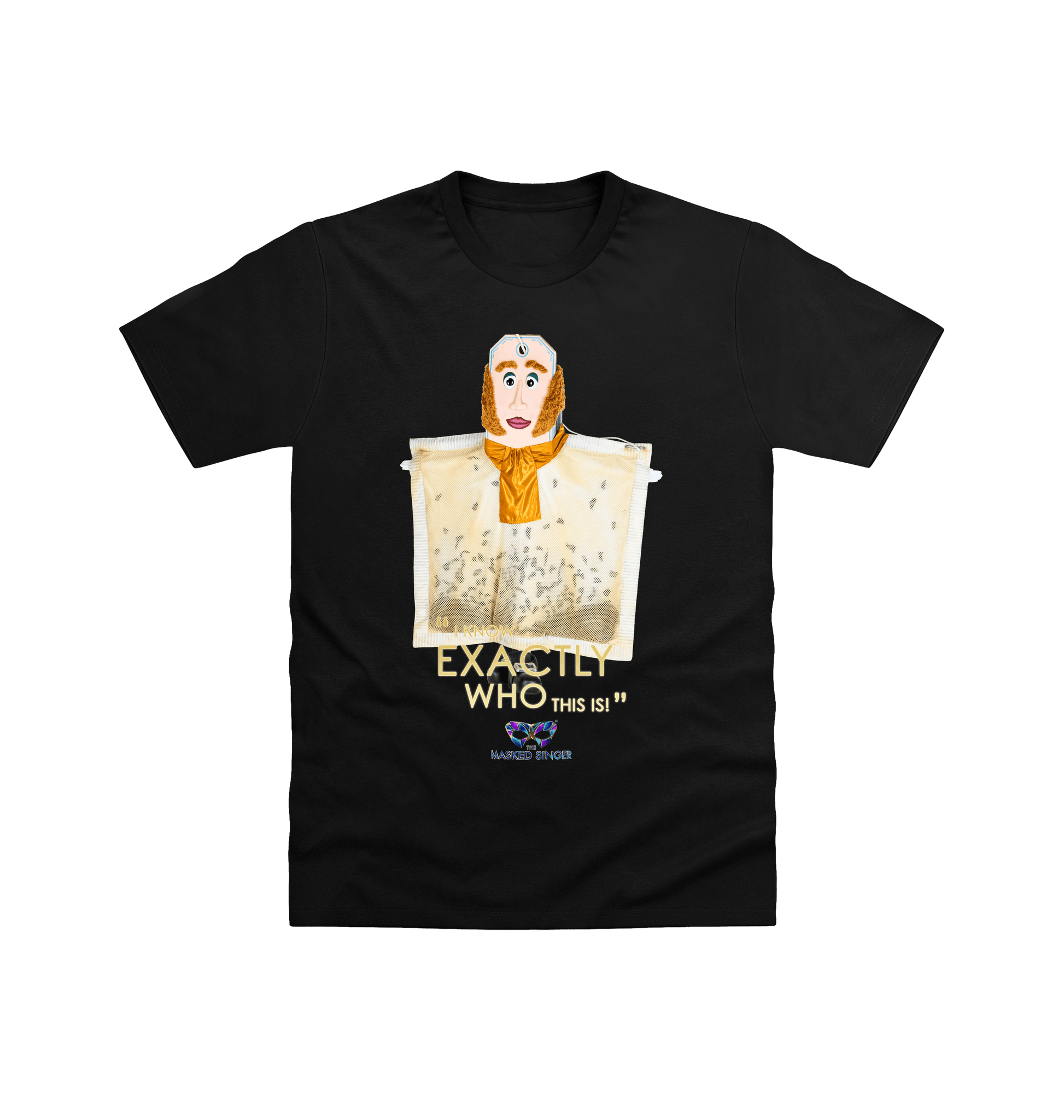 Black Printed T-shirt Front