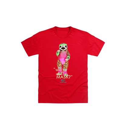 Red Printed Kids T-Shirt Front