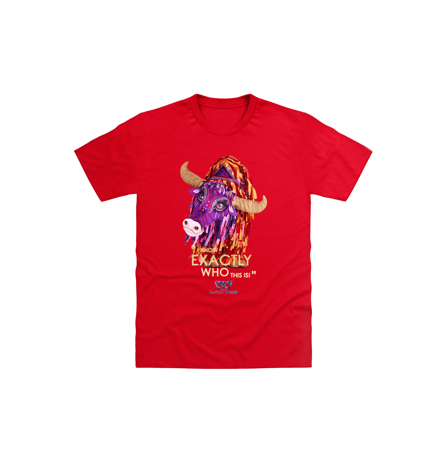 Red Printed Kids T-Shirt Front