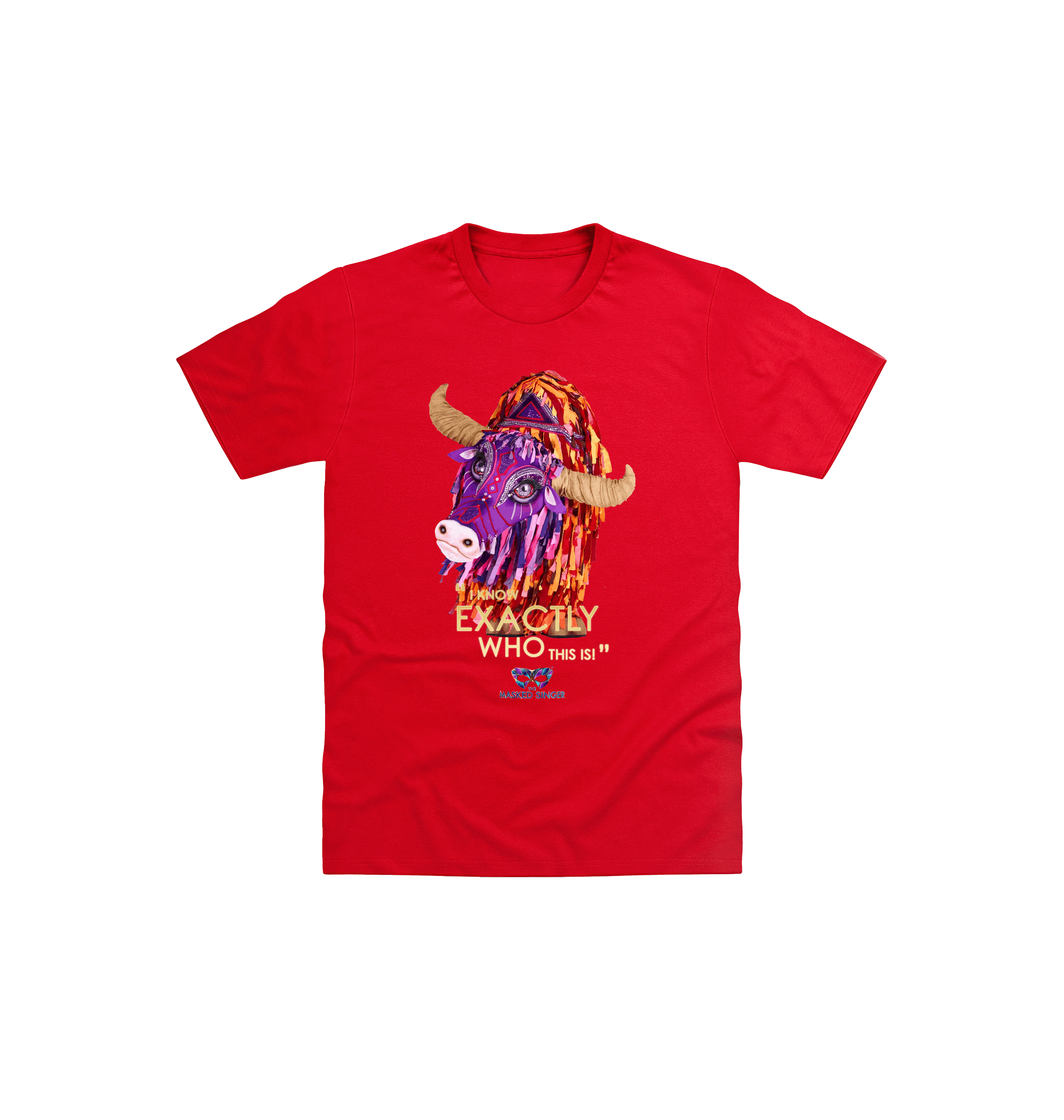 Red Printed Kids T-Shirt Front