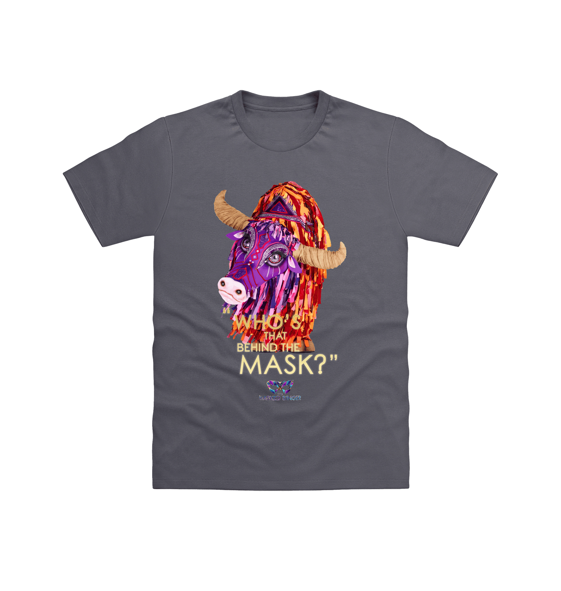 Charcoal Printed T-shirt Front