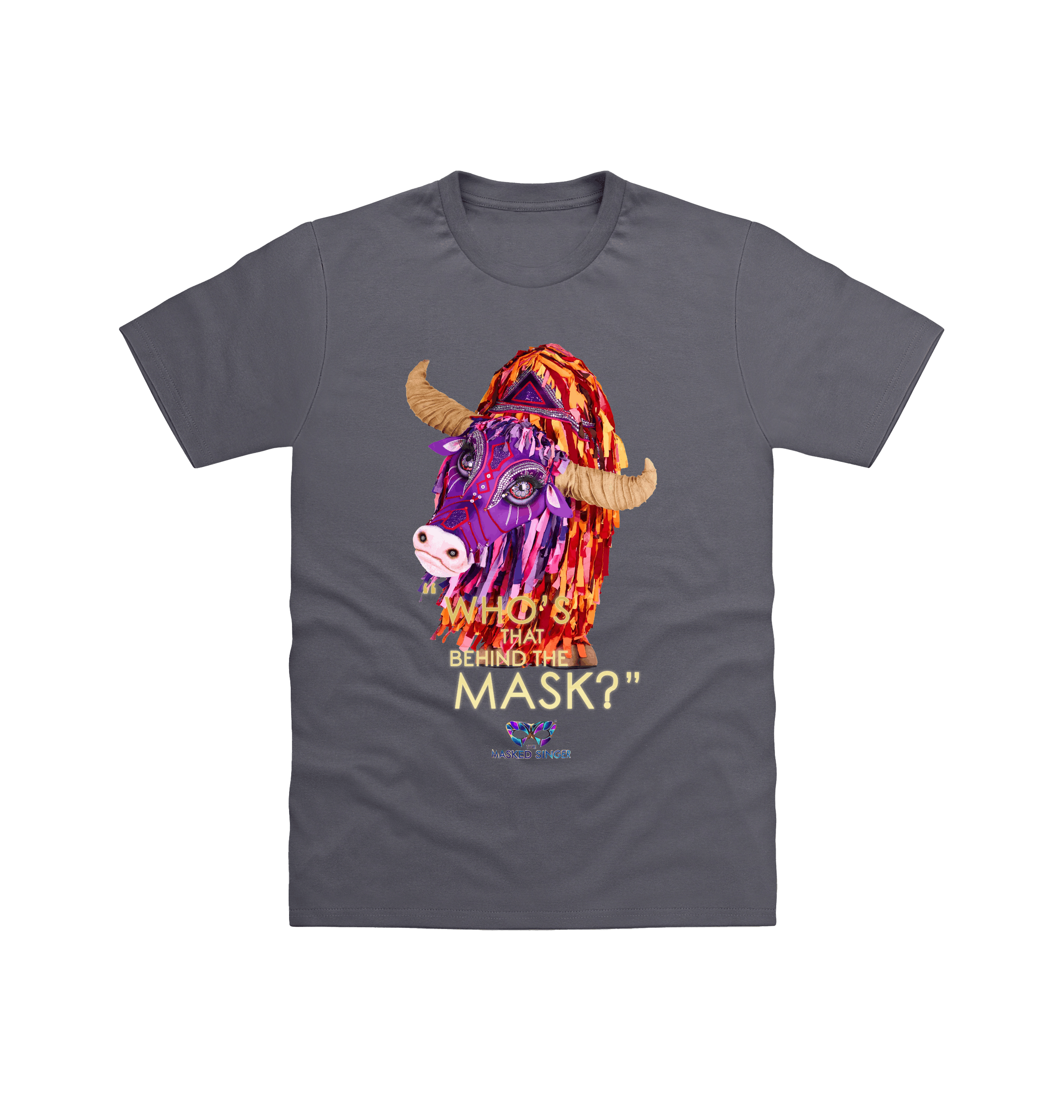 Charcoal Printed T-shirt Front