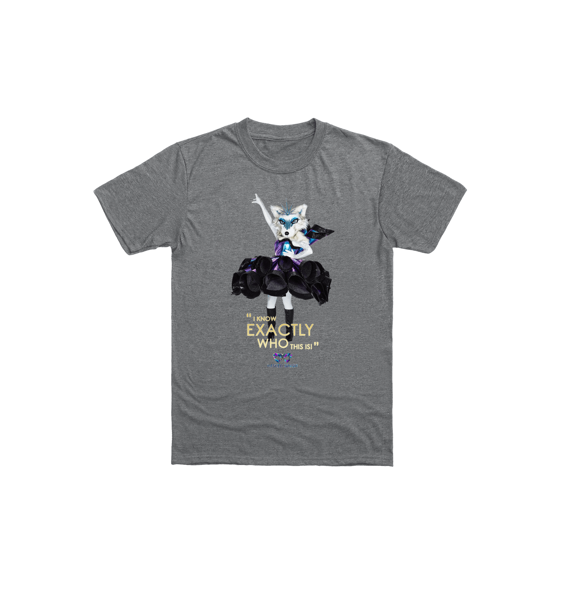 Graphite Heather Printed Kids T-Shirt Front