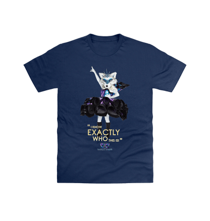 Navy Printed T-shirt Front