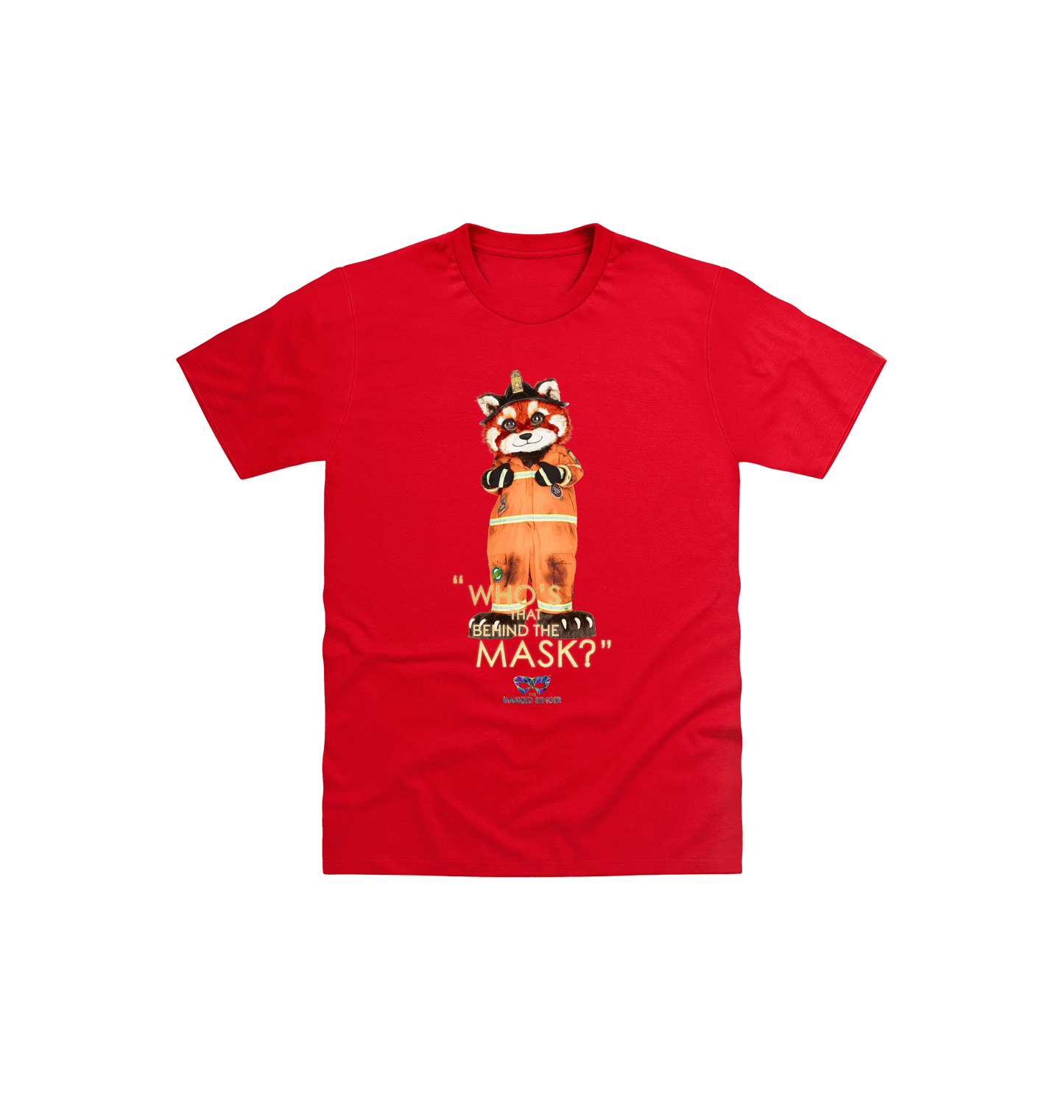 Red Printed Kids T-Shirt Front