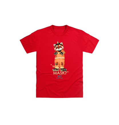 Red Printed Kids T-Shirt Front