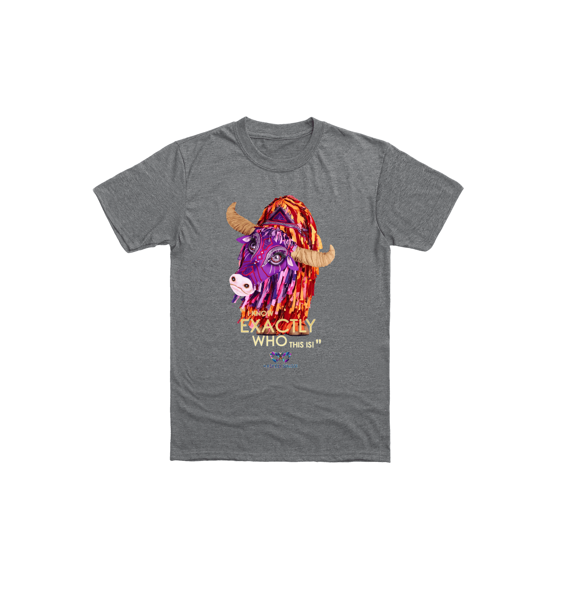 Graphite Heather Printed Kids T-Shirt Front