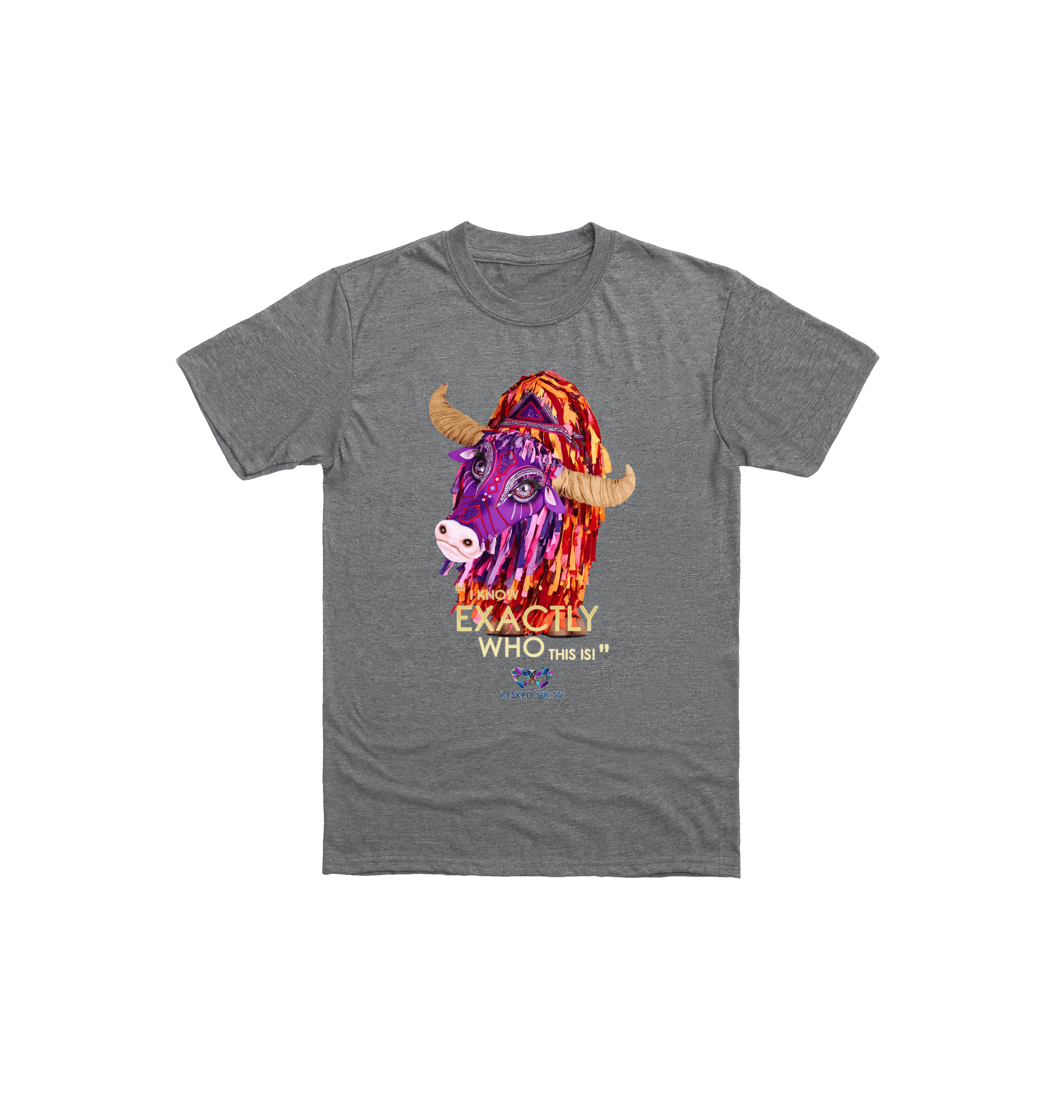 Graphite Heather Printed Kids T-Shirt Front