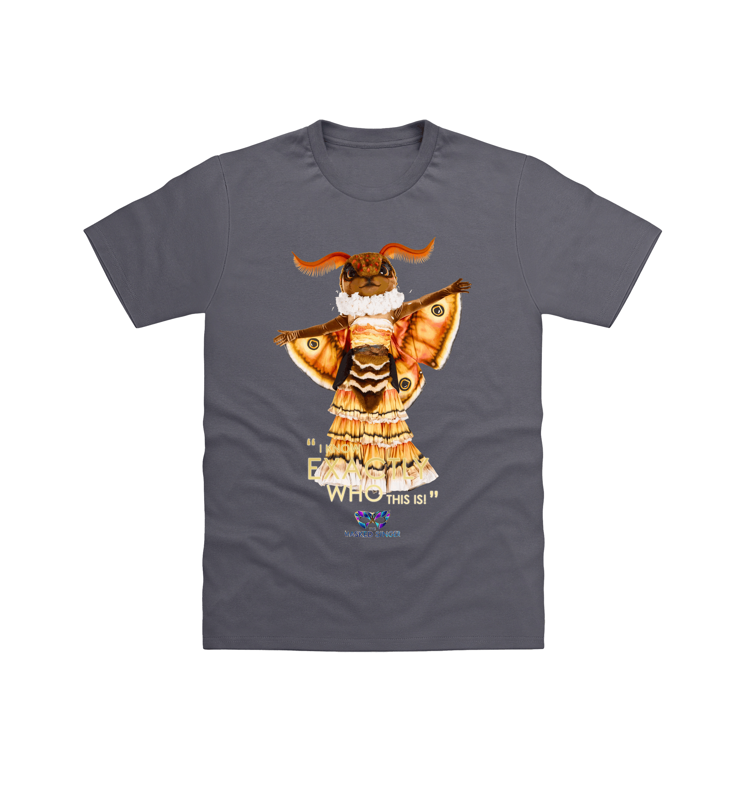 Charcoal Printed T-shirt Front