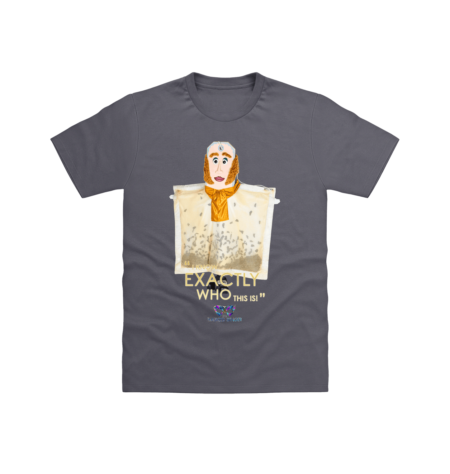 Charcoal Printed T-shirt Front