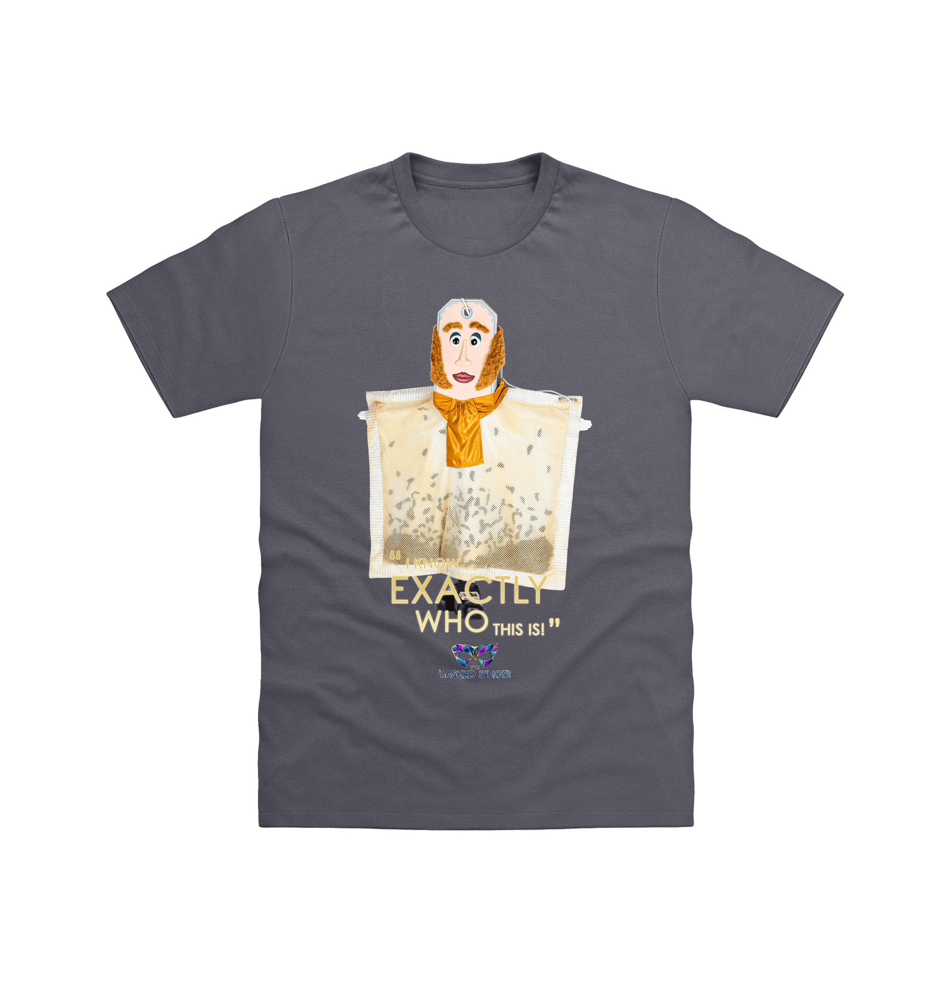 Charcoal Printed T-shirt Front