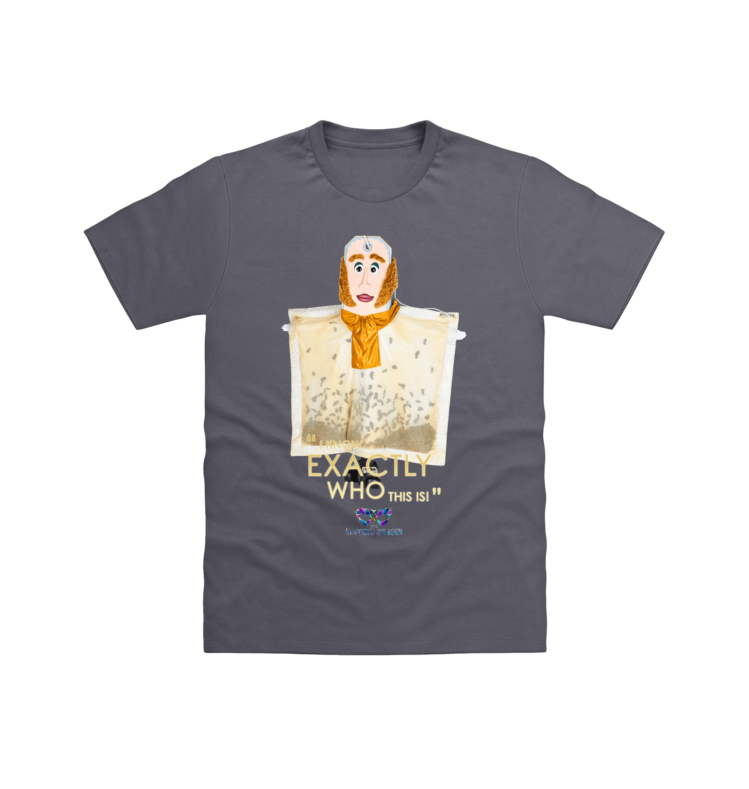 Charcoal Printed T-shirt Front