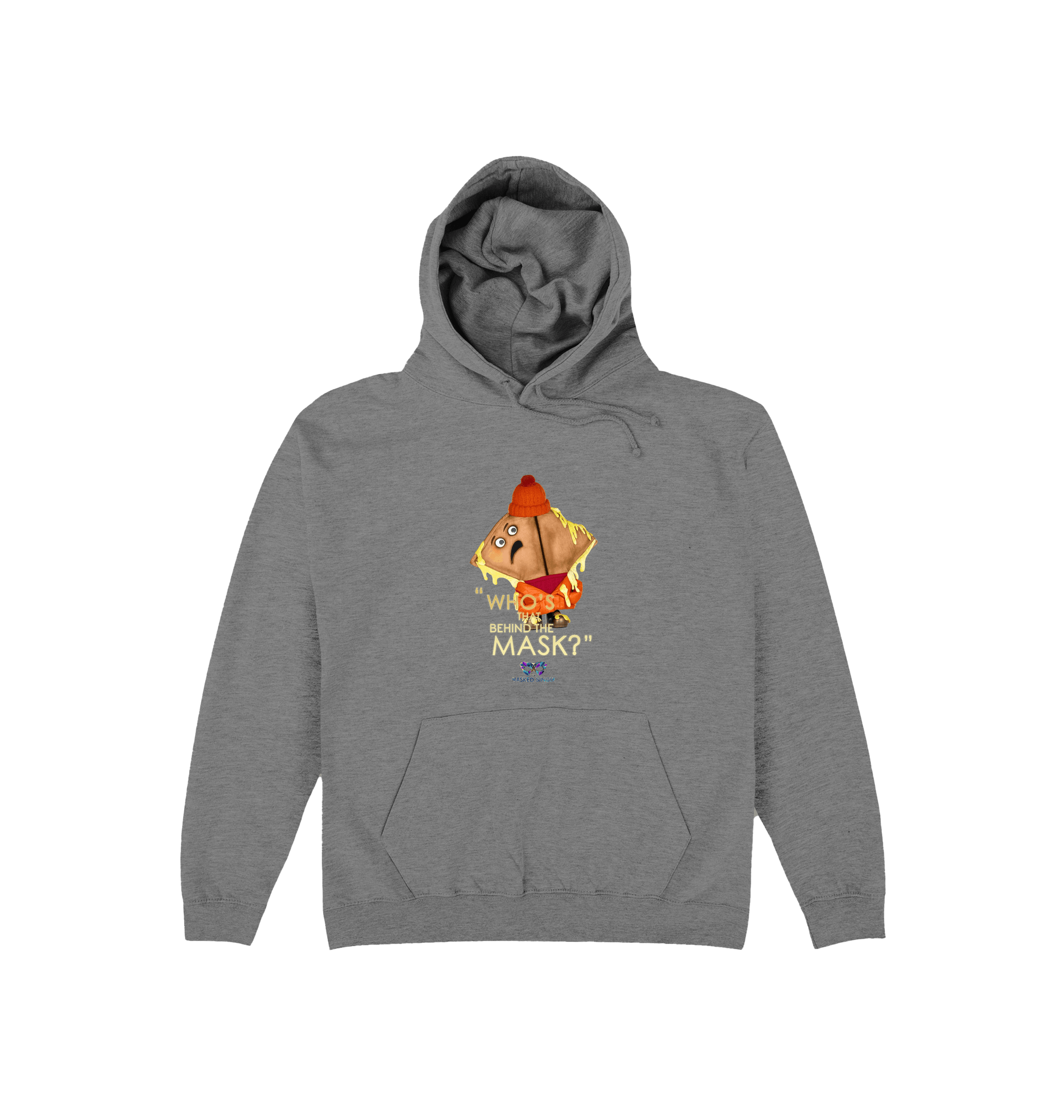 Graphite Heather Printed Hoody Front