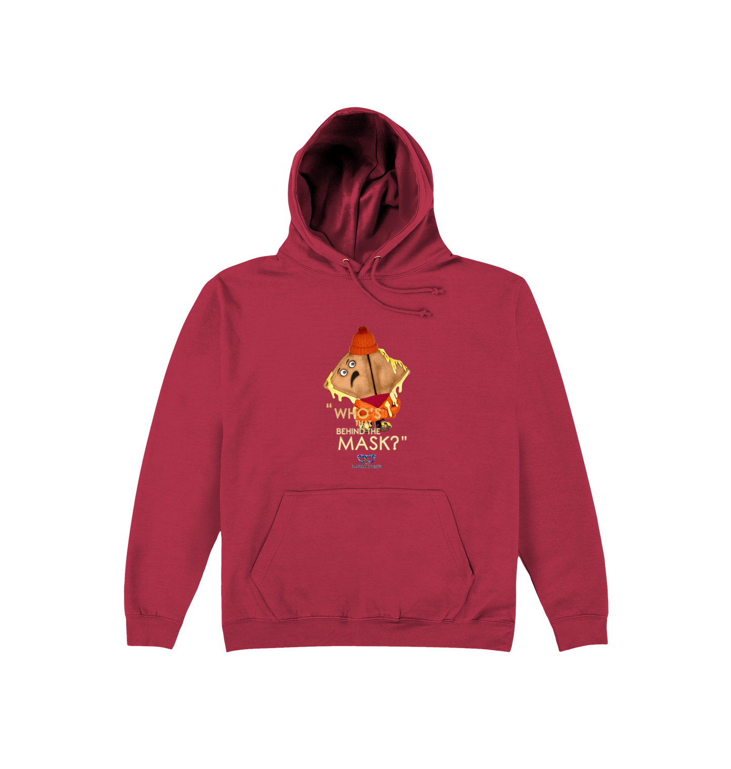 Brick Red Printed Hoody Front