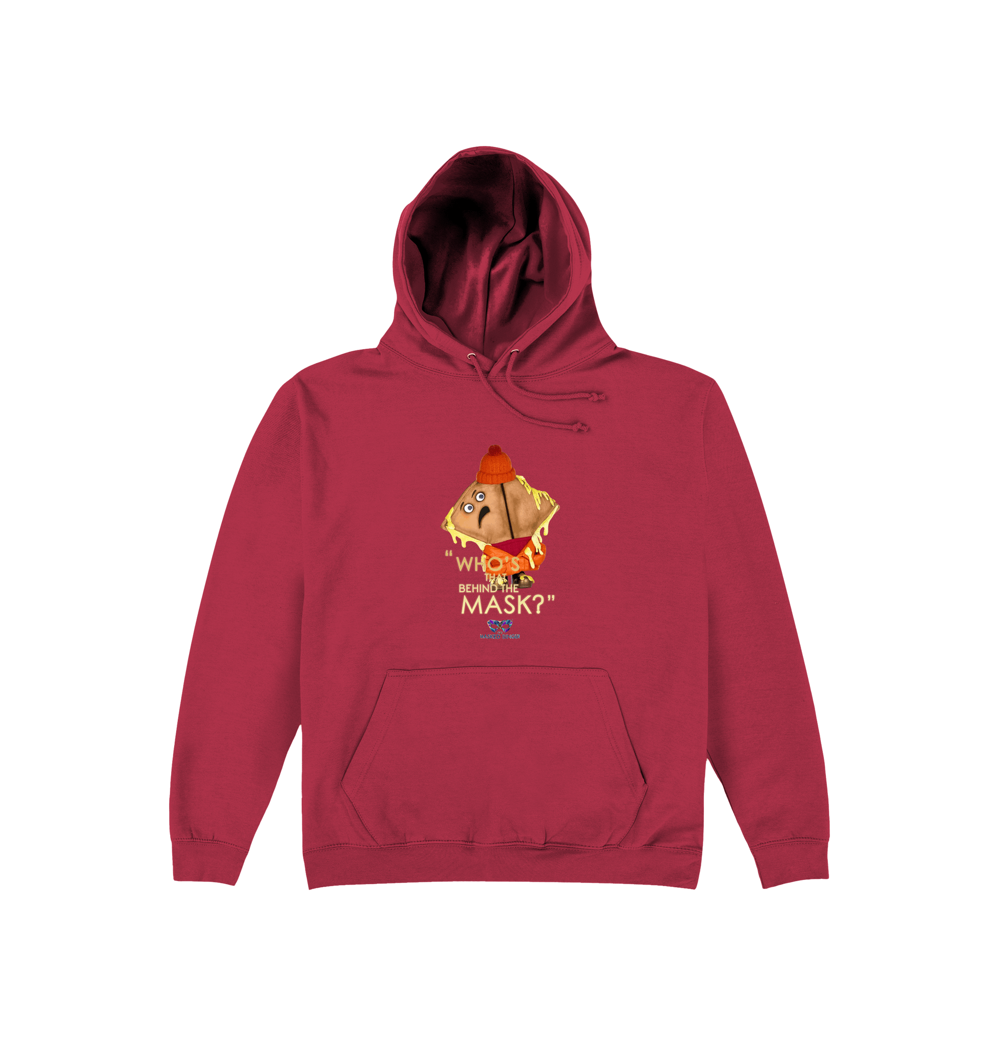 Brick Red Printed Hoody Front