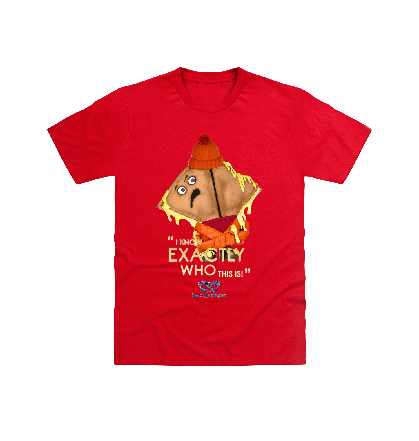 Red Printed T-shirt Front