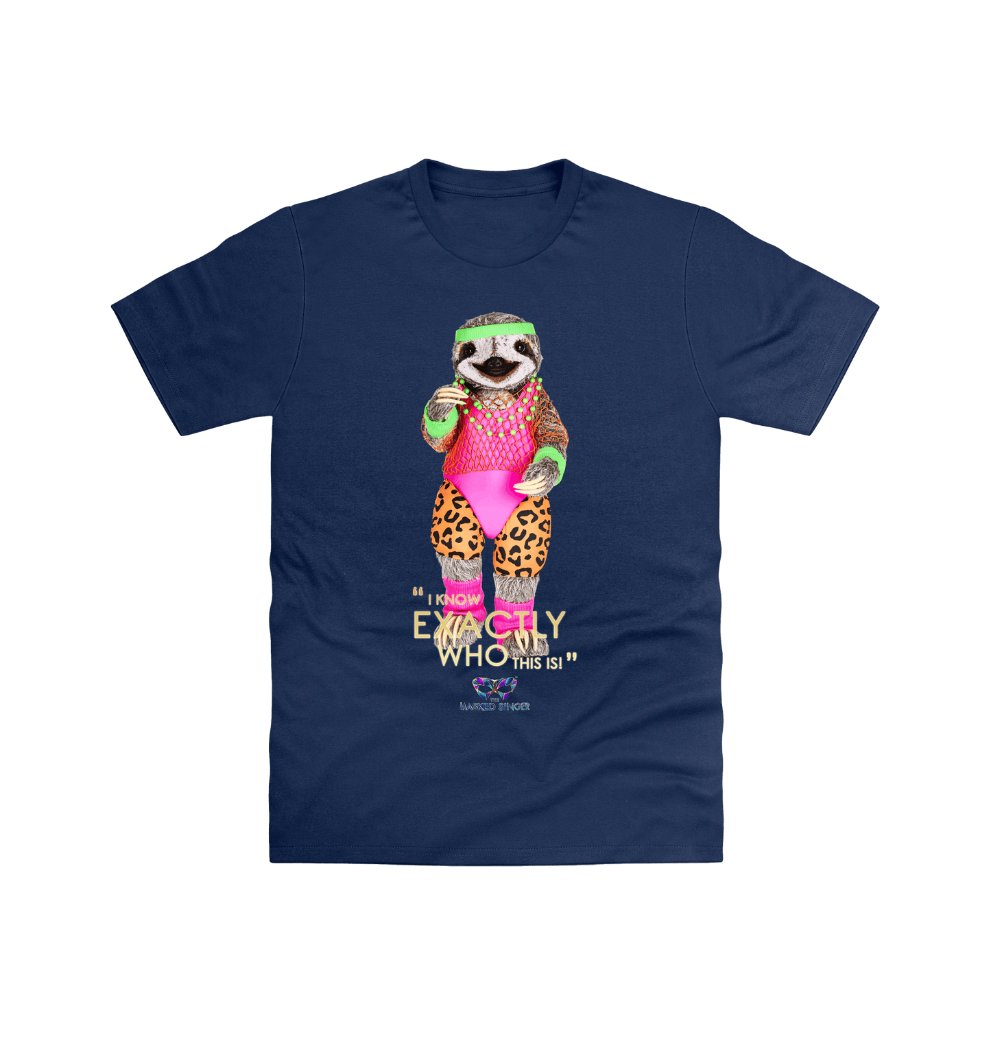 Navy Printed T-shirt Front