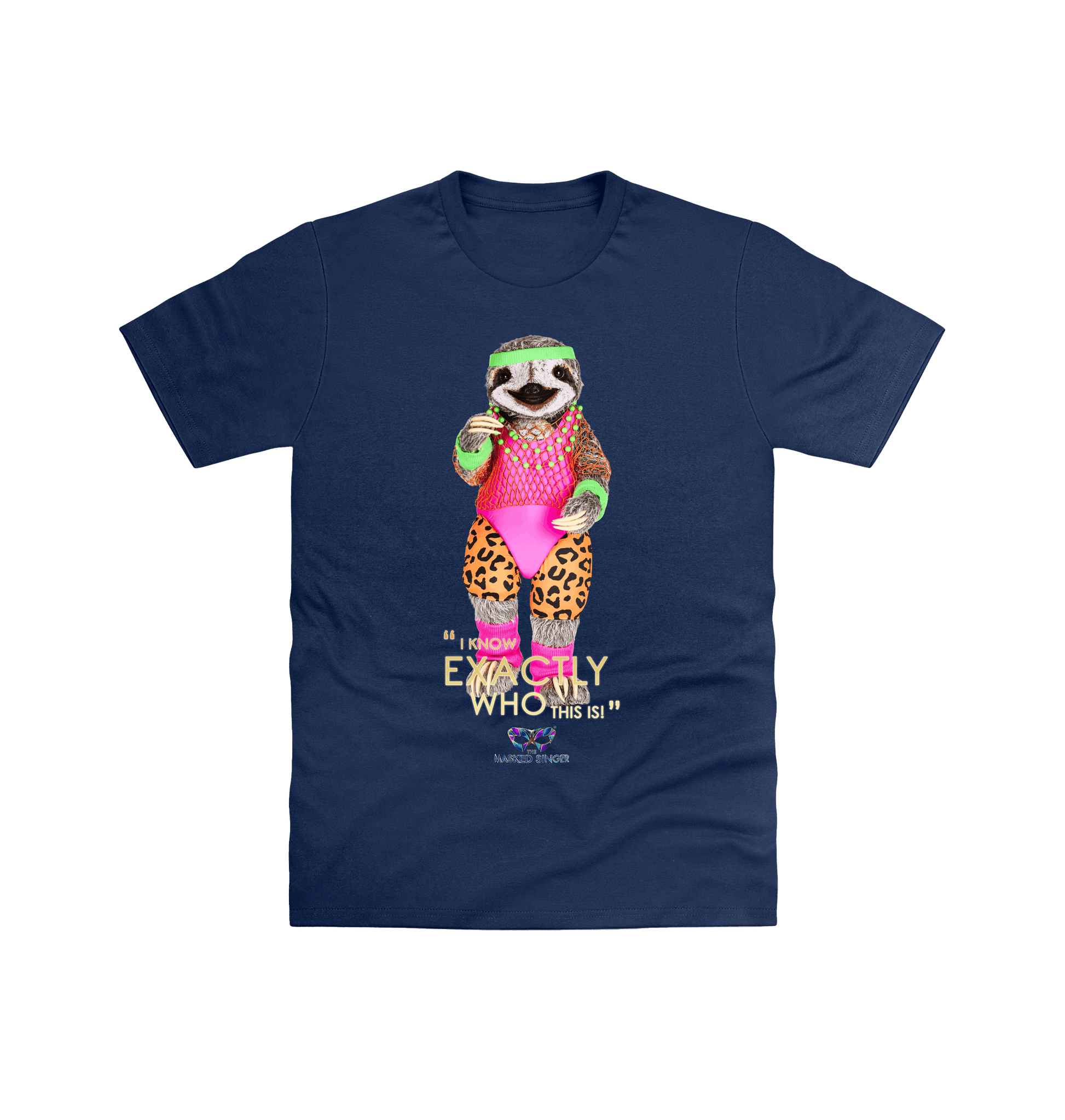 Navy Printed T-shirt Front