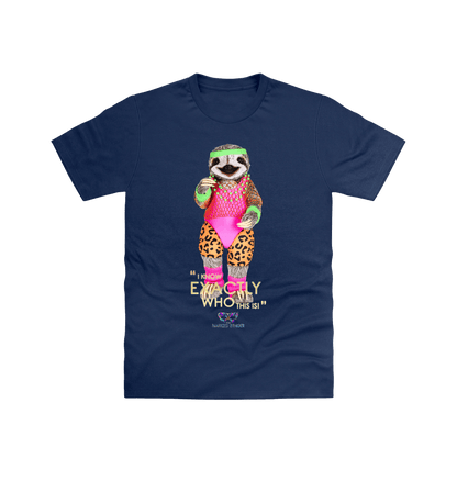 Navy Printed T-shirt Front