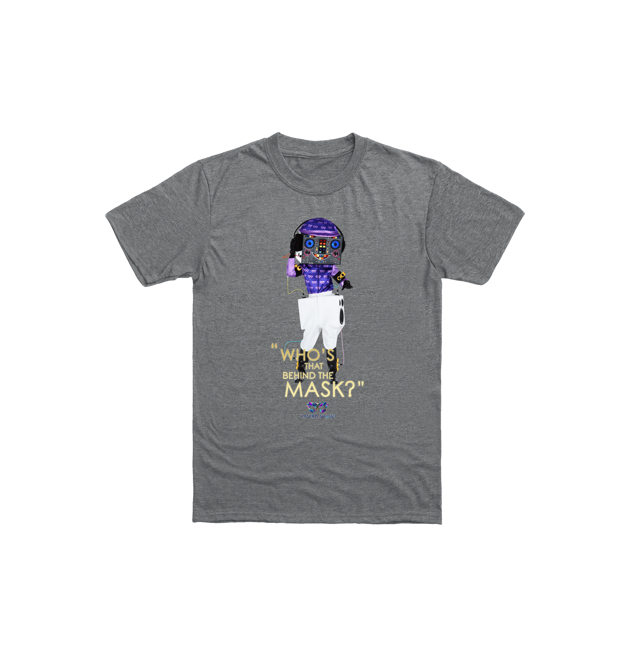 Graphite Heather Printed Kids T-Shirt Front